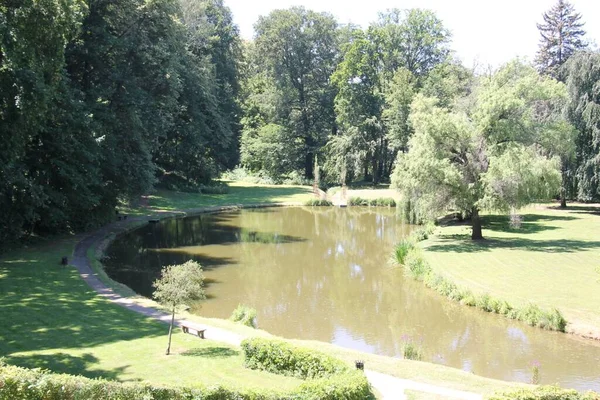 Park Luhacovice Czech Republic — Fotografia de Stock