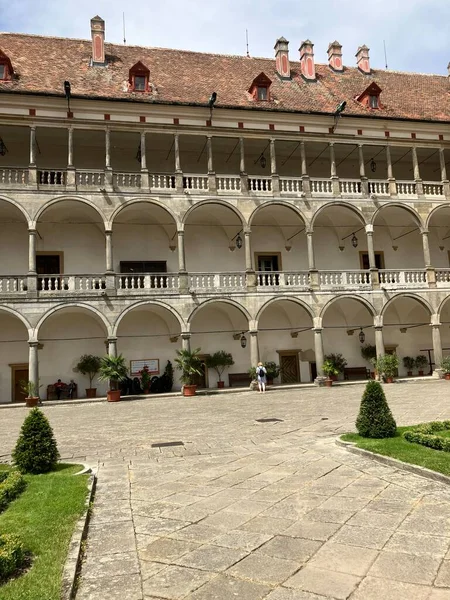 Courtyard Opocno Castle Czech Republic — Stock Photo, Image