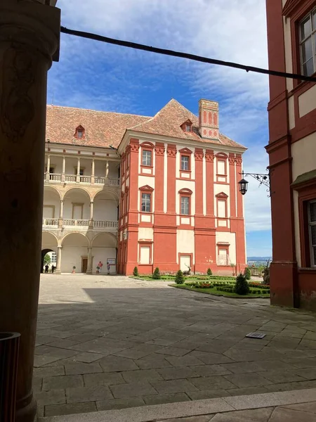 Courtyard Opocno Castle Czech Republic — Stok fotoğraf