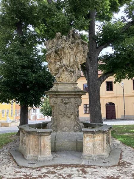 Fountain Opocno Castle Czech Republic — Stock fotografie