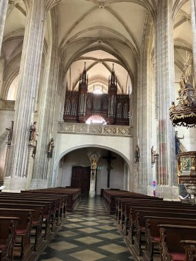  Interior of Church of Saint James the Great in Kutna Hora, Czech Republic