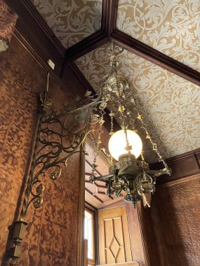 Interior of Zleby Castle in Czech Republic