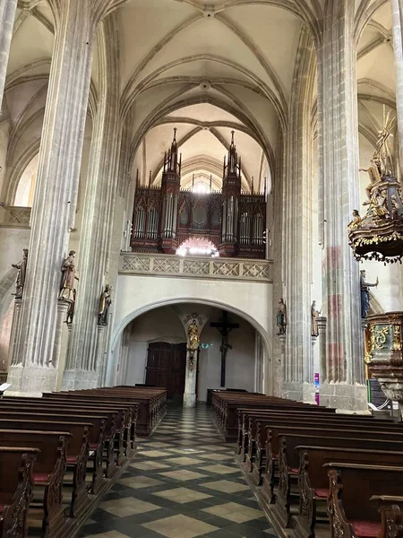 Interior Church Saint James Great Kutna Hora Czech Republic — Stock Photo, Image