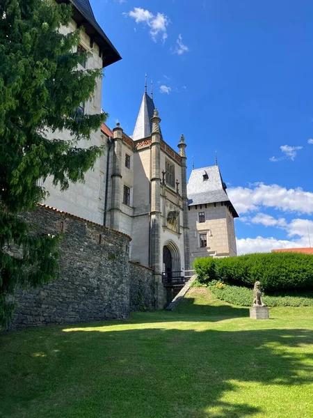 Side Zleby Castle Czech Republic — 스톡 사진