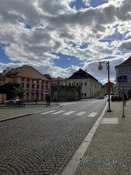 Stone Fontän Kutná Hora Tjeckien — Stockfoto