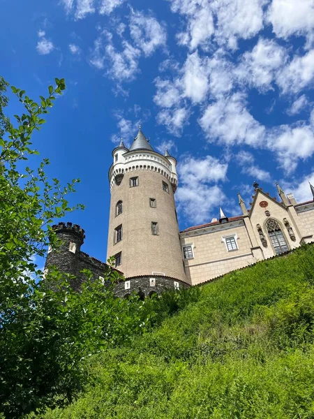 View Zleby Castle Czech Republic Park — Stock Fotó