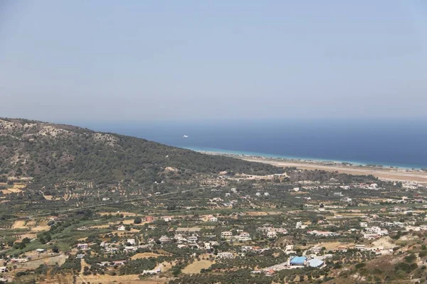 Filerimos Hill View Rodos Grecja — Zdjęcie stockowe
