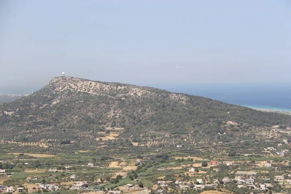 Filerimos Hill View Rhodes Greece — стокове фото