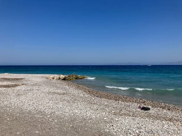 Plaża Ixia Wyspa Rodos Grecja — Zdjęcie stockowe