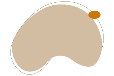 Pastel rengi soyut logo arkaplan çizimi beyaz arkaplan