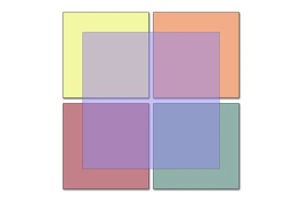Pastel Colorido Quadrados Abstrato Logotipo Fundo Ilustração — Fotografia de Stock