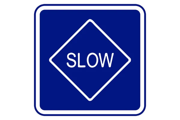 Illustration Slow Traffic Blue Background — Stock Photo, Image