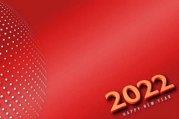 Happy New Year 2022 Text Design Greeting Illustration Golden Numbers — Stock Photo, Image