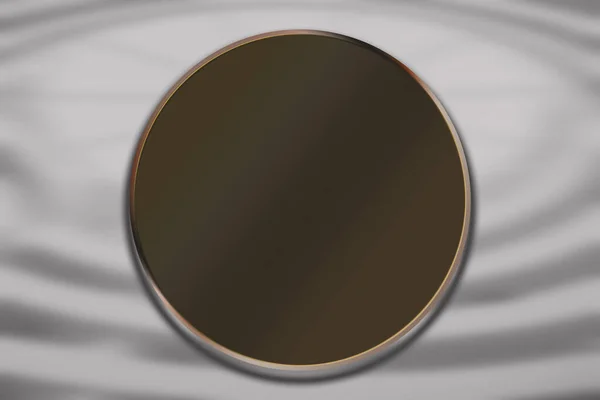 Καφέ Χρώμα Κύκλο Λογότυπο Απεικόνιση Φόντου Ομορφιά Και Μόδα Φόντο — Φωτογραφία Αρχείου