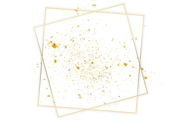 Abstraktní Pozadí Zlatých Čtverců Krása Módní Logo Pozadí — Stock fotografie