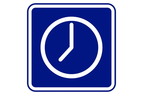 Ilustración Reloj Sobre Fondo Azul —  Fotos de Stock
