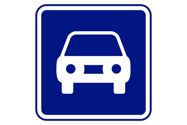 Illustration Vehicular Zone Blue Background — Stock Photo, Image