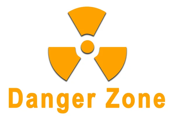 Illustration Symbole Danger Radioactivité — Photo