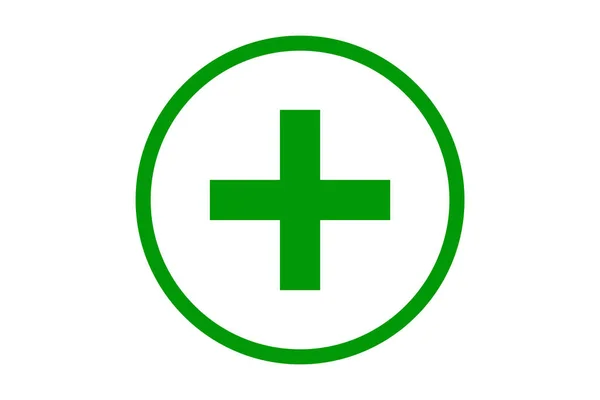 Illustration Red Cross Symbol — Stockfoto