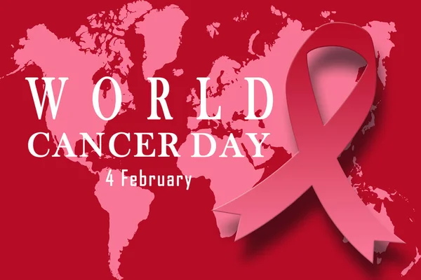 Ilustração Fevereiro Celebração Dia Mundial Luta Contra Câncer — Fotografia de Stock