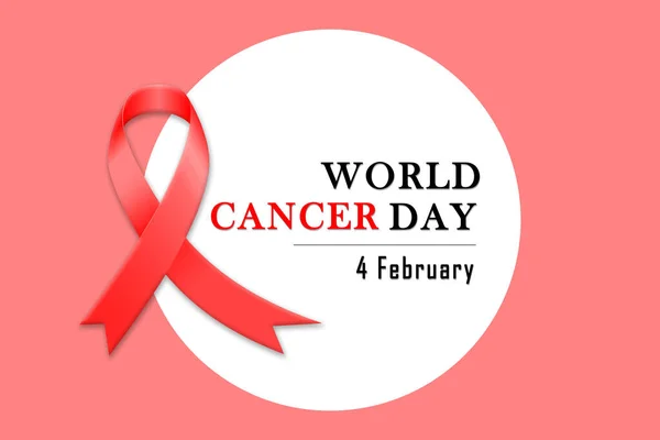 Illustration February Celebration World Day Fight Cancer Stock Image