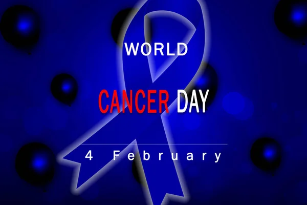Ilustração Fevereiro Celebração Dia Mundial Luta Contra Câncer — Fotografia de Stock