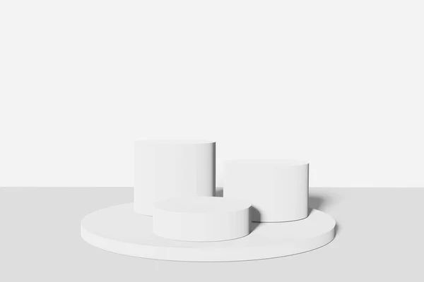 Pedestal Display Abstract White Color Background Box Support Concept Podium — Stock fotografie