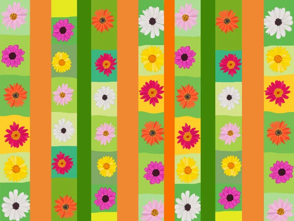 Florales Design Heller Hintergrund Aus Den Gezeichneten Blumen Blumen Auf — Stockvektor