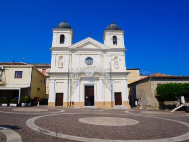 7 august 2022-Briatico-The main square in the city center of Briatico in Calabria