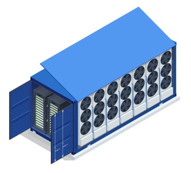 Itric kripto para birimi madencilik çiftliği. Kripto para madenciliği ekipmanları. Engelleme zinciri sistemi