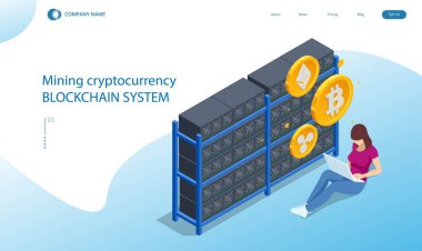 Itric Cryptomining çiftlik konsepti. Kripto Para Birimi Madencilik Ekipmanı. GPU kartı kullanarak kripto para çıkartılıyor