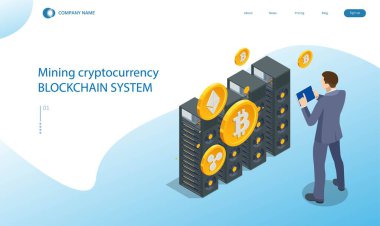 Itric Cryptomining çiftlik konsepti. Kripto Para Birimi Madencilik Ekipmanı. GPU kartı kullanarak kripto para çıkartılıyor