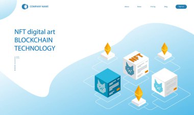 Isometric Digital sanat NFT 'leri, üretken sanat. NFT iadeli olmayan sembol, dijital defter bloklama zincirinde depolanan eşsiz ve değiştirilemez bir veri birimidir. Çevrimiçi ödeme, işlem