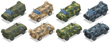 Mayına dirençli Isometric Pusu Korundu. MRAP 'ın bir parçası olarak üretilen Amerikan askeri hafif taktik araçları. Doğaçlama patlayıcı saldırılara ve pusuya düşmeye dayanacak şekilde tasarlandı..