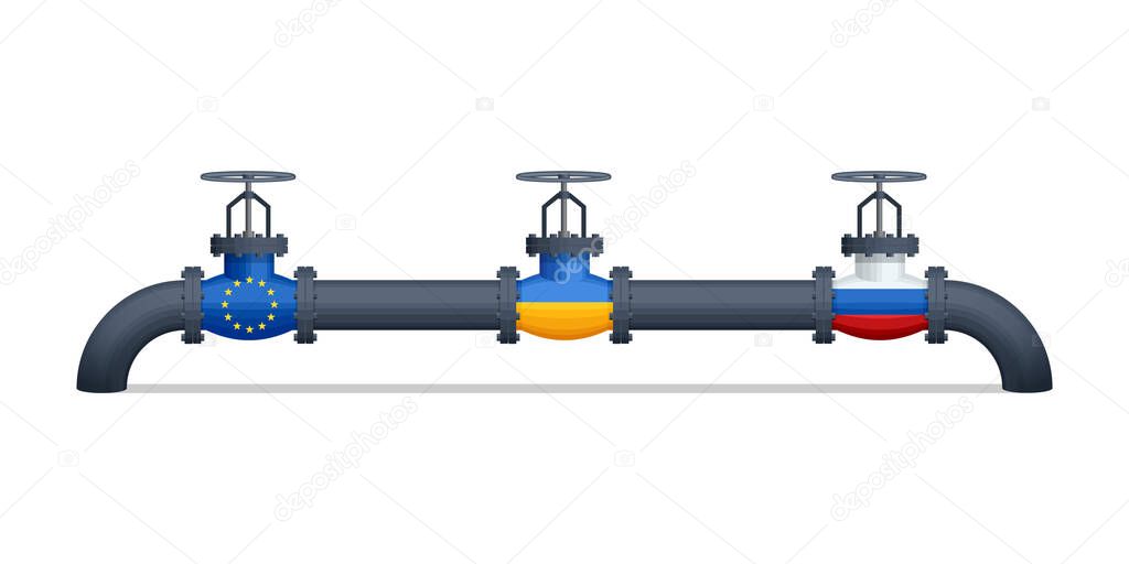 Transportation, delivery, transit of natural gas or petroleum on pipeline between supplier and importer. Gas control equipment. Natural gas supplies. Oil gas industry sanctions, embargo