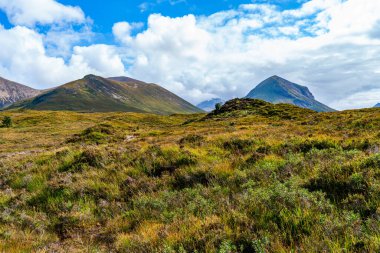 Skye Adası 'ndaki Red Cuillin Dağları, İç Hebrides, İskoçya