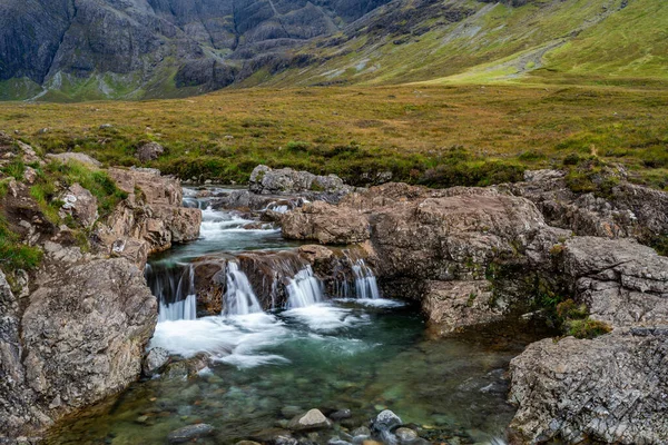 Baseny Kaskady Rzece Kruche Stóp Czarnych Cuillinów Wyspa Skye Szkocja — Zdjęcie stockowe