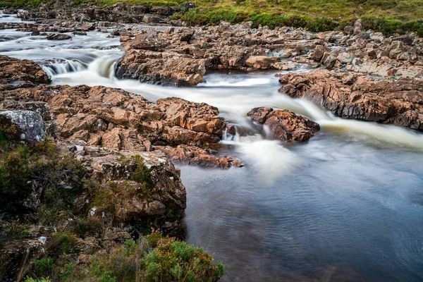 River Sligachan Ilha Skye Escócia Exposição Longa — Fotografia de Stock