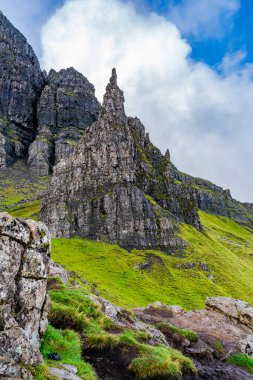 Rock Needle Storr 'un Yaşlı Adamı, Skye Adası, İskoçya
