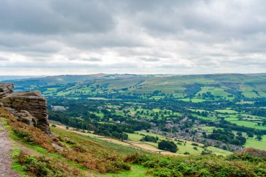 Derwent Valley in the Peak District from Bamford Edge, Derbyshire England