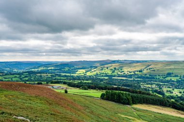 Derwent Valley in the Peak District from Bamford Edge, Derbyshire England