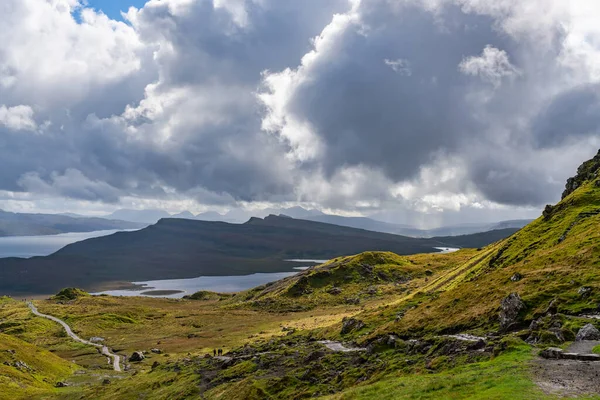 Widok Wyspę Raasay Dźwięk Raasay Starego Człowieka Storr Wyspa Skye — Zdjęcie stockowe