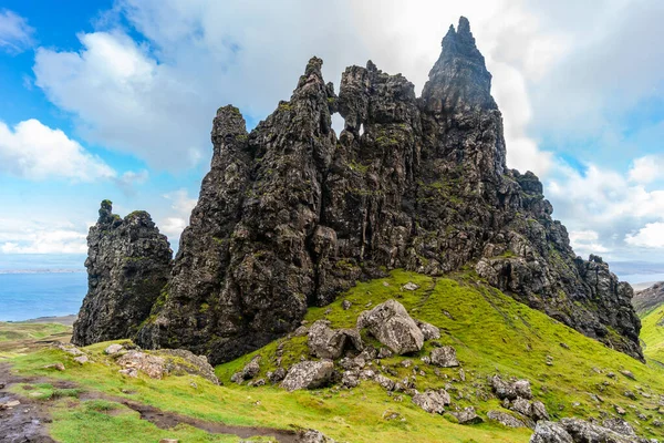 Formacja Skalna Old Man Storr Wyspie Skye Szkocja — Zdjęcie stockowe