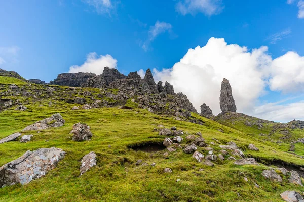 Old Man Storr Rock Formation Ilha Skye Escócia — Fotografia de Stock