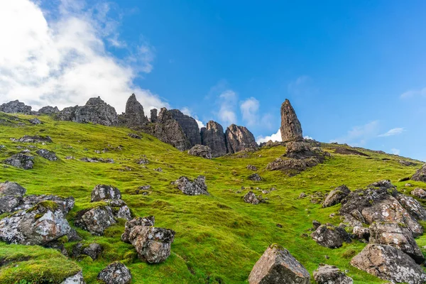 Old Man Storr Rock Formation Ilha Skye Escócia — Fotografia de Stock