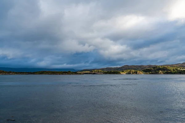 Stürmische Wolken Über Loch Alsh Isle Skye Schottland — Stockfoto