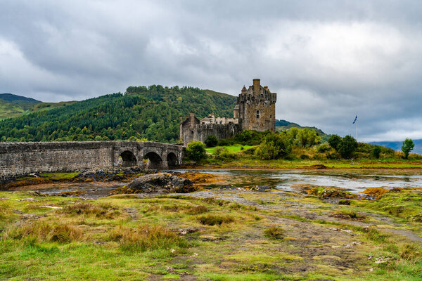 Eilean Donan Castle in western Highlands of Scotland, UK