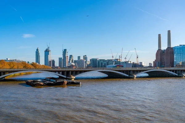 London Großbritannien November 2021 Londons Skyline Mit Modernen City Nebengebäuden — Stockfoto