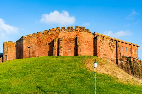 切斯特城堡的废墟位于英国柴郡切斯特市 — 图库照片