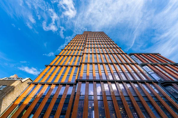 Uppåtsikt Över Skyskrapan London Storbritannien — Stockfoto